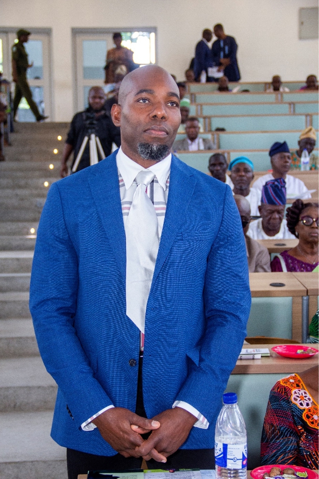Professor Adeniyi at an event